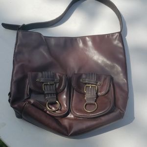 Brown shoulder bag